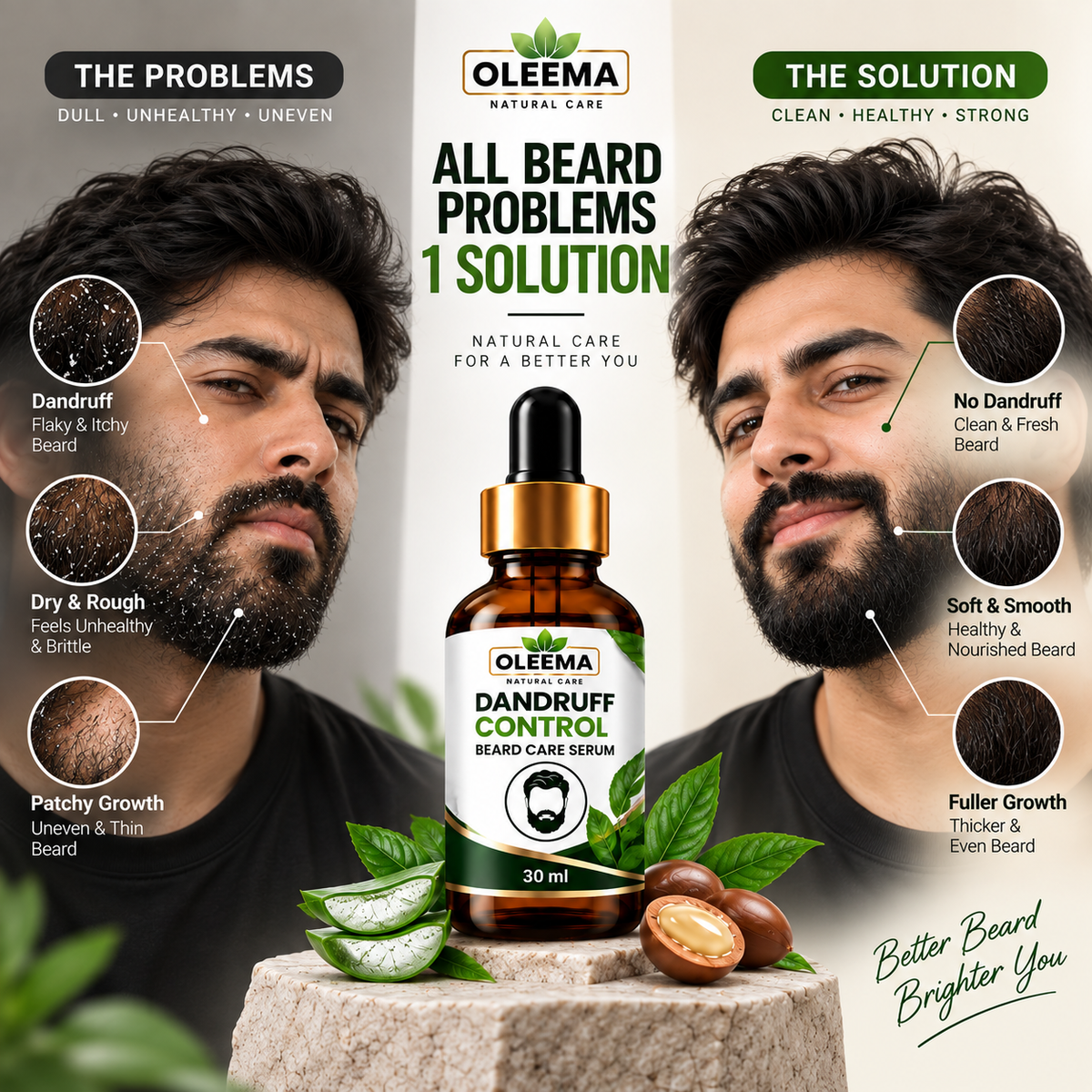Oleema beard serum Give Your Beard the Care It Deserves