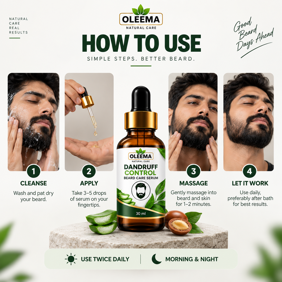 Oleema beard serum Give Your Beard the Care It Deserves