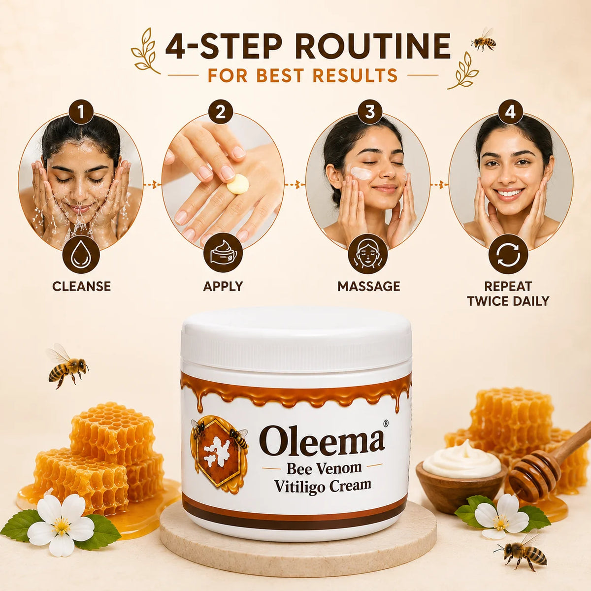 MD Oleema Advanced Vitiligo Restore Cream ✨ | Buy 1 Get 1 Free Promo Banner