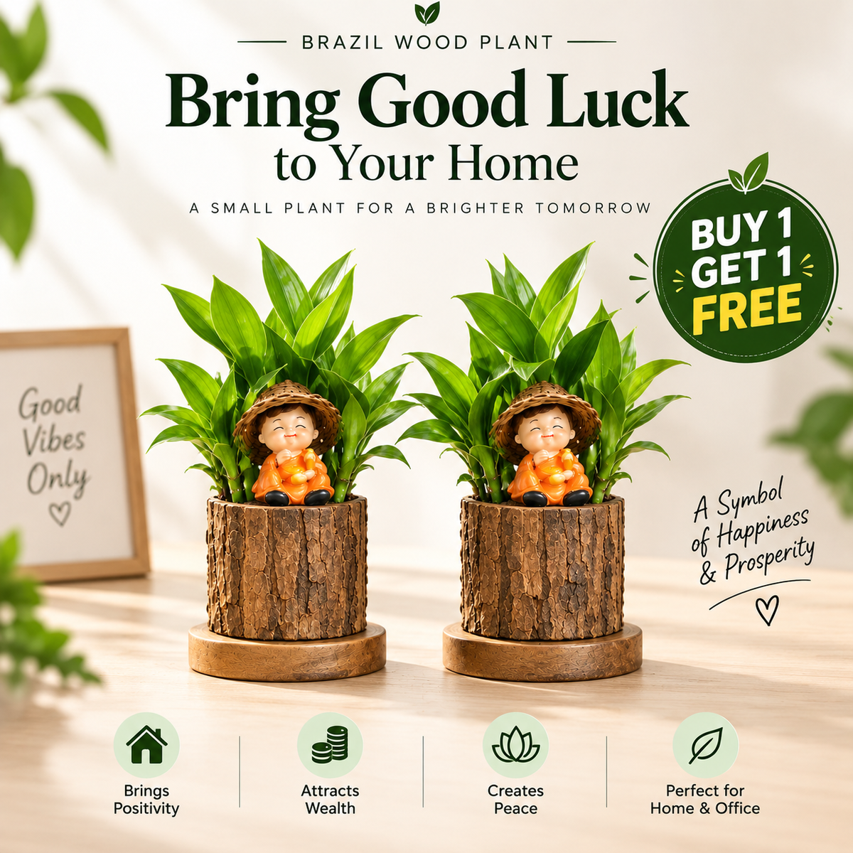 MD Lucky Brazil Wood Plant – Green Décor with Positive Energy Promo Banner