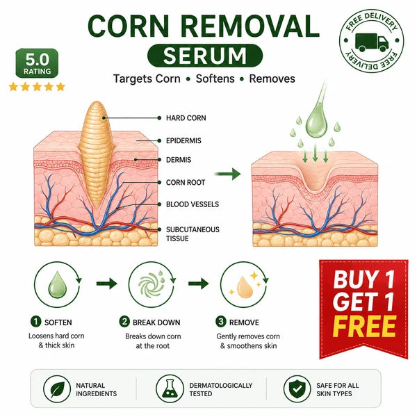 MD Corn Removal gel | Targeted Care for Softer, Smoother Feet. Promo Banner