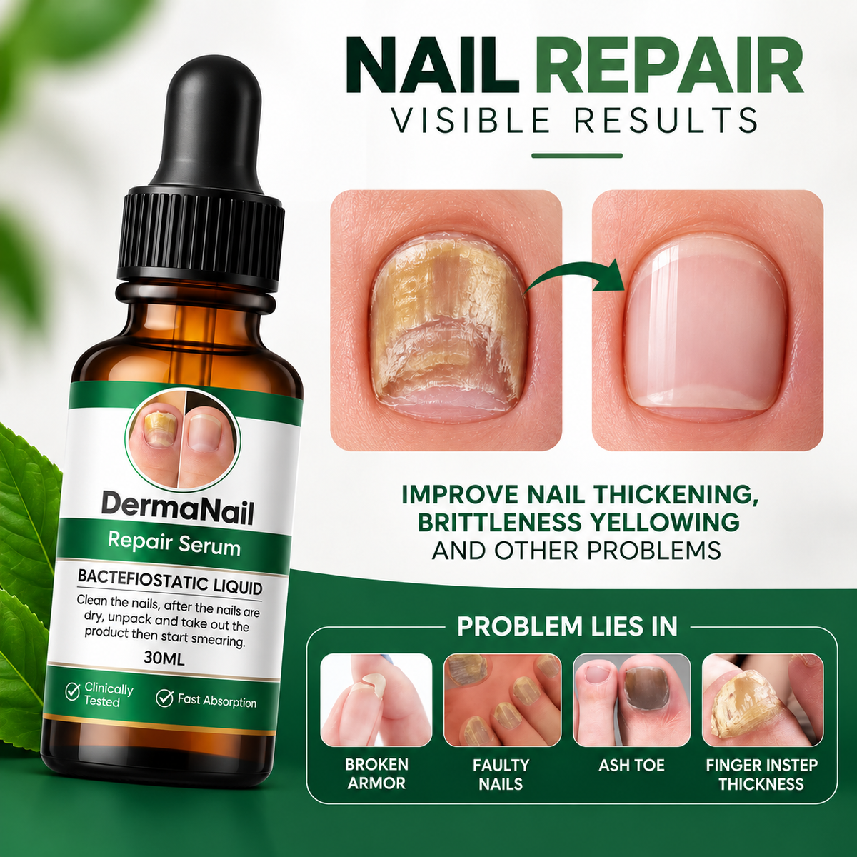 MD Derma Nail Repair Serum | Repair, Nourish & Strengthen Every Nail 💚