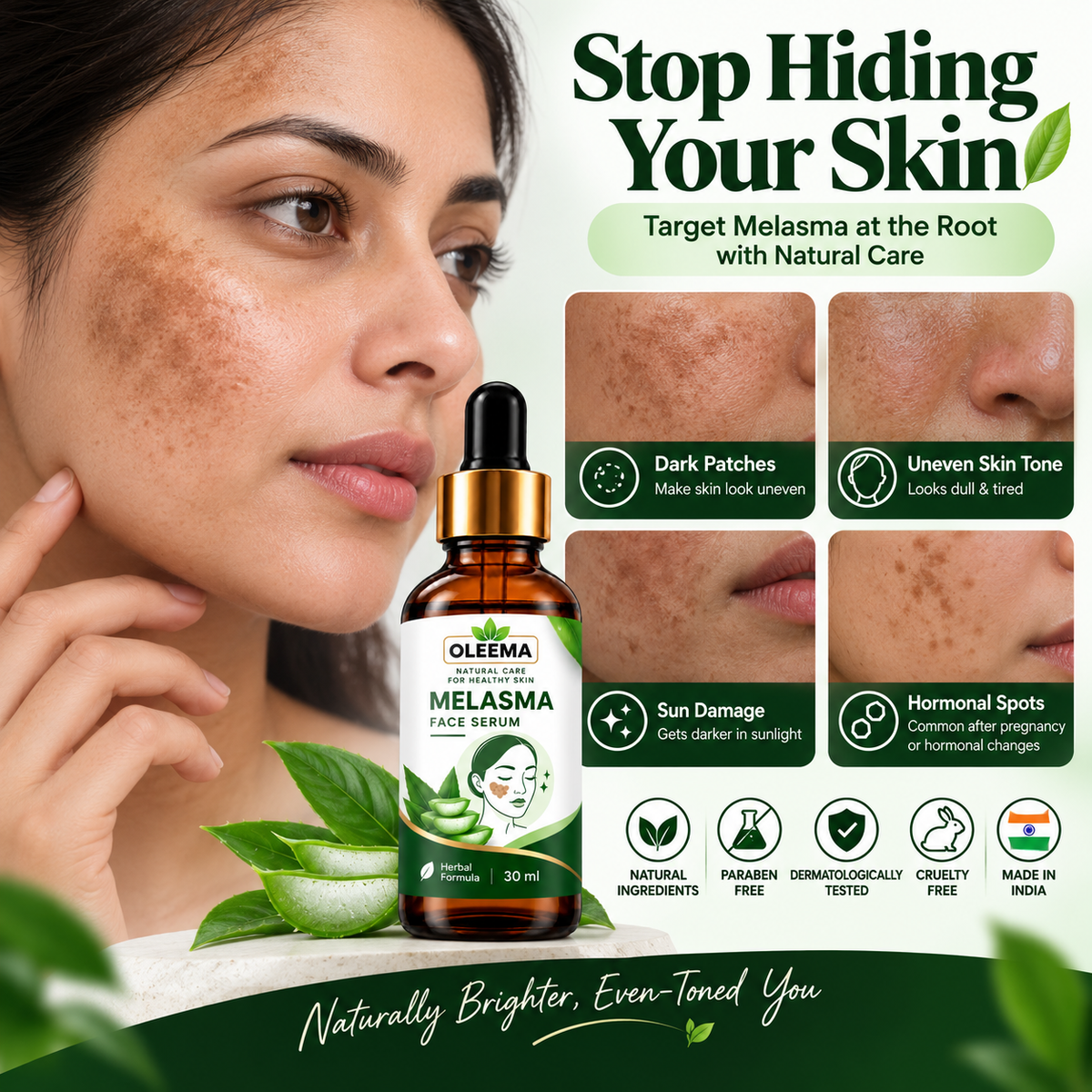 Oleema melasma serum Clearer-Looking Skin Starts With Consistent Care