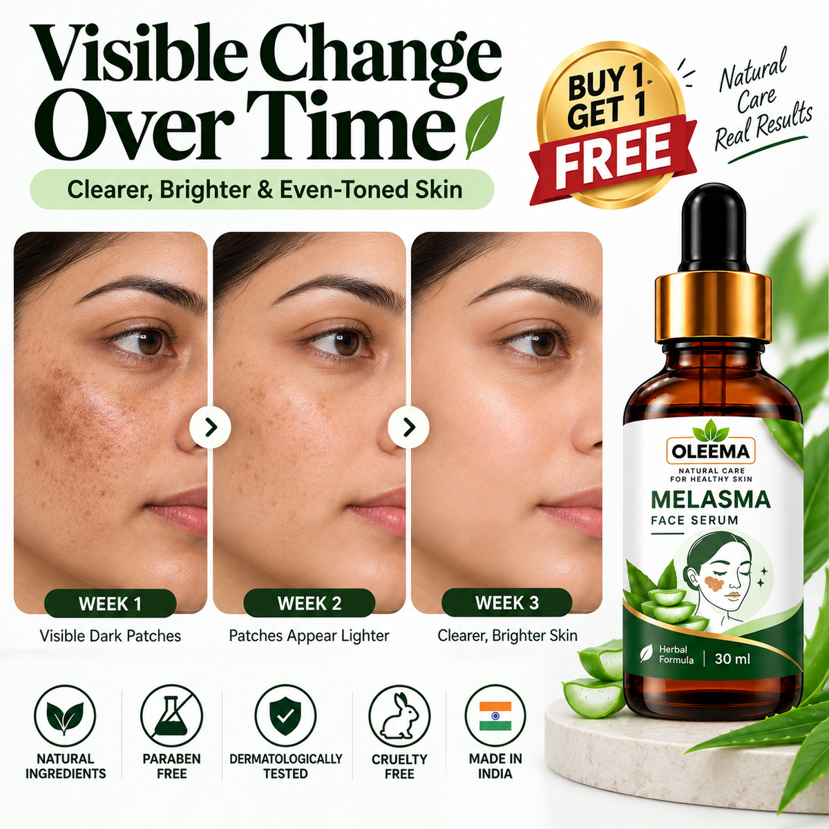 Oleema melasma serum Clearer-Looking Skin Starts With Consistent Care